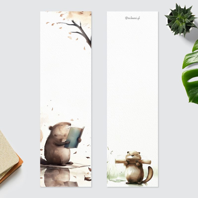 zakładka do ksiazki bóbr