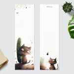 zakładka do książki kot z ogórkiem