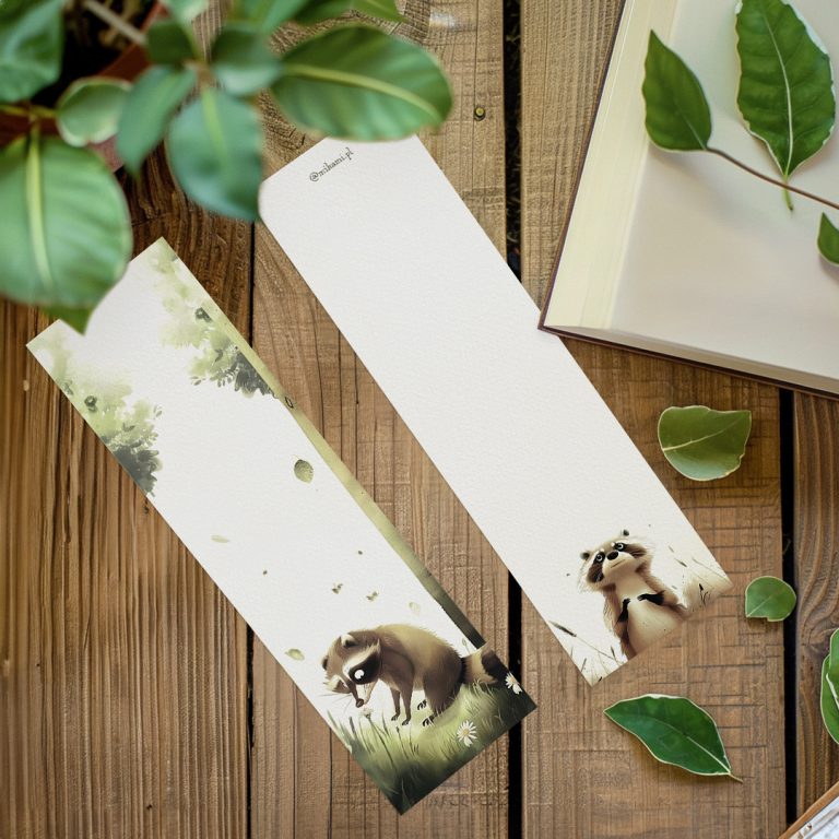 zakładka do książki szop pracz