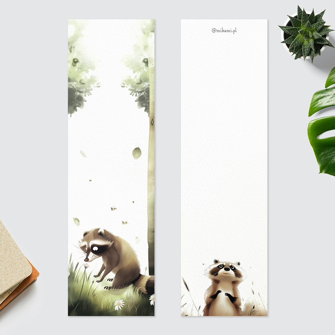 zakładka do książki szop pracz