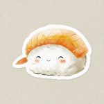 naklejka sushi nigiri
