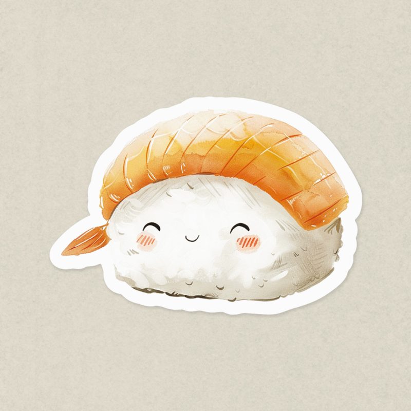 naklejka sushi nigiri