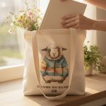 torba bawełniana na zakupy z owcą islandzką