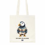 torba bawełniana na zakupy z nadrukiem maskonura Islandia