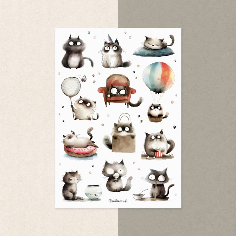 naklejki koty