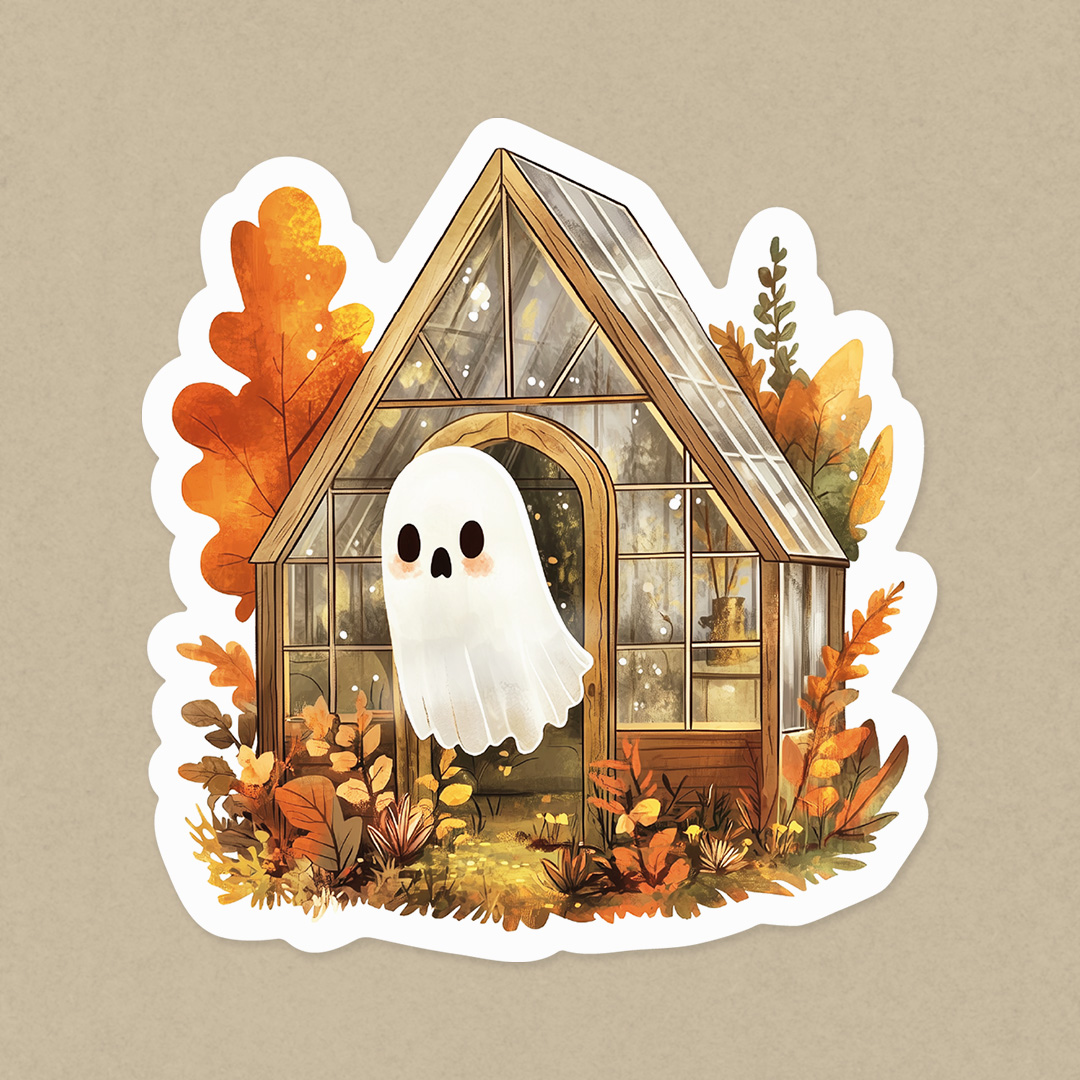 naklejka duch w szklarni