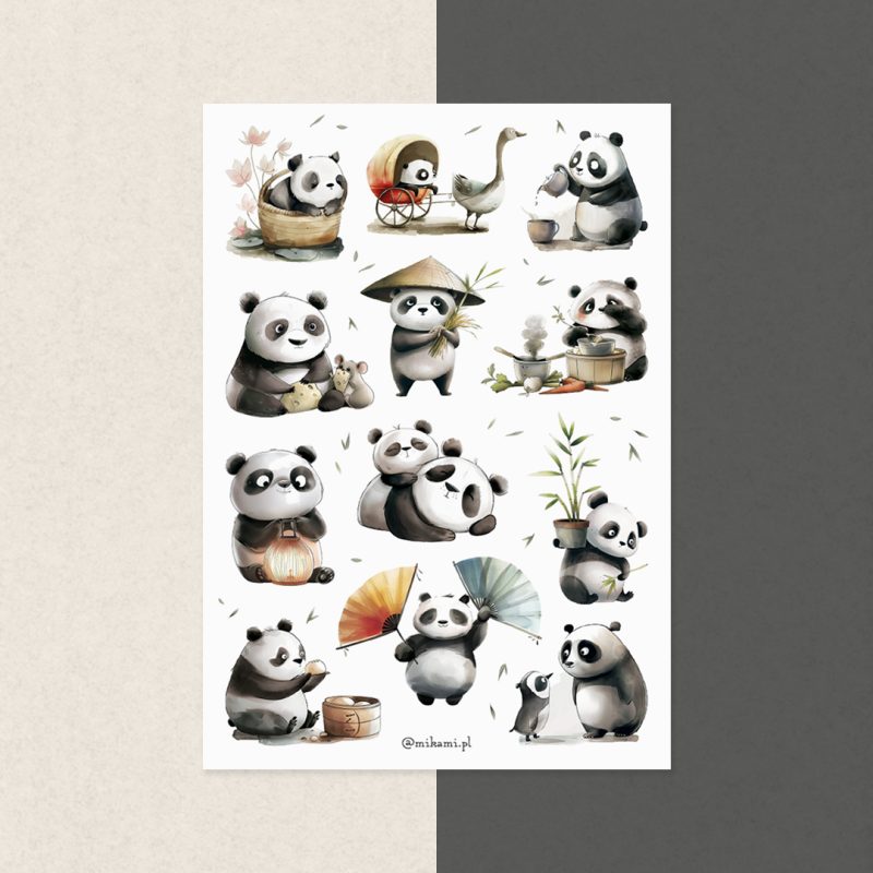 naklejki panda