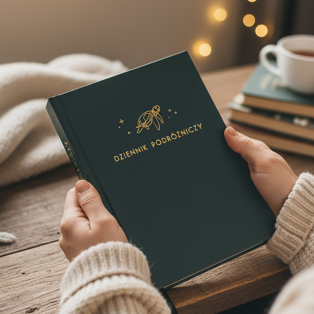 dziennik podróżniczy idealny do zapisywania wspomnień z podróży