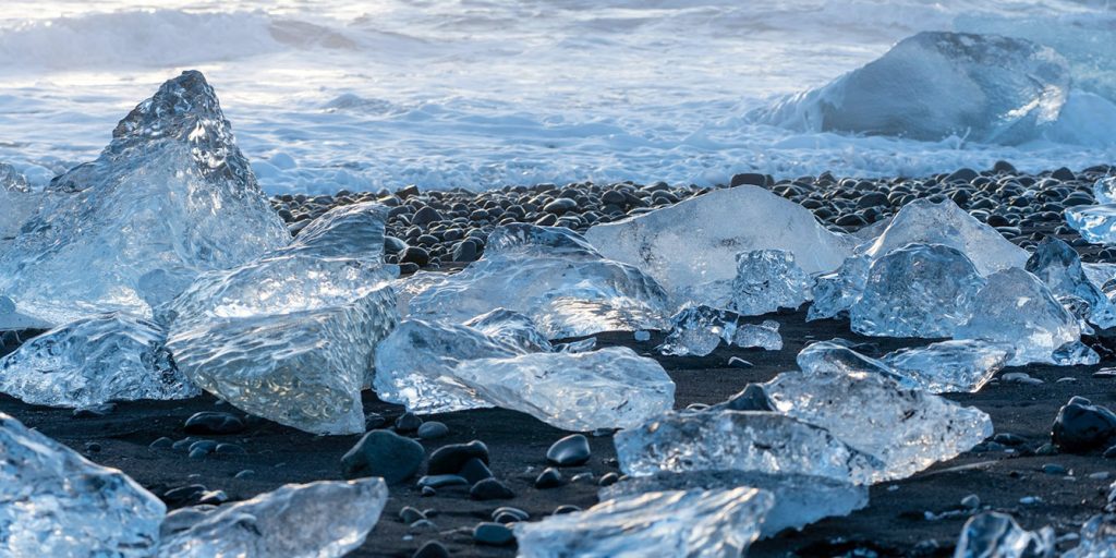 Plaza diamentowa na Islandii