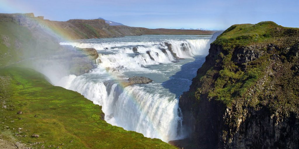 wodospad Gullfoss na Islandii