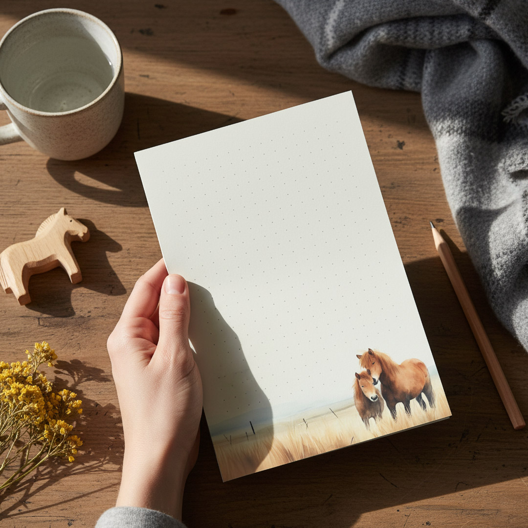 Notatnik A5 z nadrukiem koni