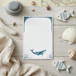 Notes z wyrywanymi kartkami w wielorybem