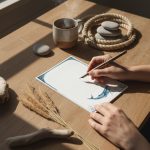 Notatnik w linie z nadrukiem wieloryba