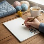 Notes w stylu islandzkim z maskonurem