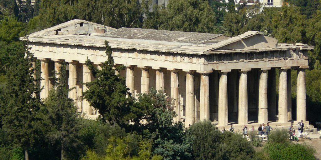 Świątynia Hefajstosa na Starożytnej Agorze - co zobaczyć w Atenach.