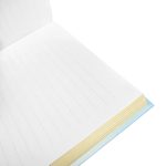 Zeszyt w twardej okładce w linie ze złotymi krawędziami