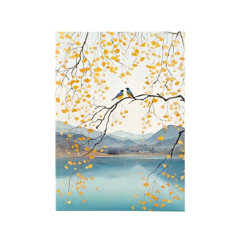 Golden Ginkgo Journal – luksusowy notes w linie